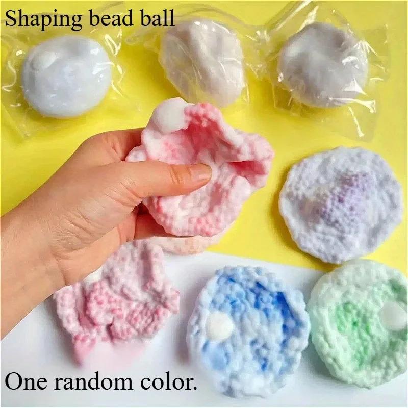 6.5Cm Handmade Ice Skin Slow Rising Squishy Ball Stretchable Noise Making Hand Squeezer Stress Relief Vent Fidget Cute Sensory Pinch Toy For All Ages