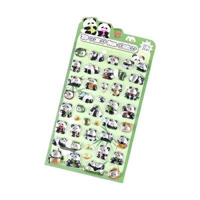 Embossed Animal PVC Sticker Kid Reward Sticker for Scrapbooking Journal Planner Water Bottle Photo Album Phone Case