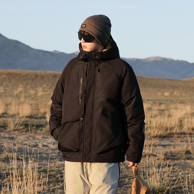 2025 Fall/Winter Unisex Jackets Women's Leisure Outdoor Cycling Mountaineering Padded Jackets Plus Size Loose Cargo Padded Jackets