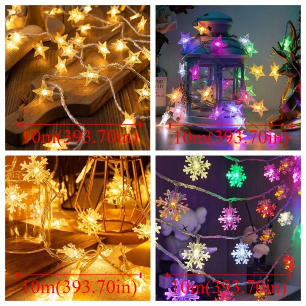 Warm Color Xmas Tree Lights 80LED LED String Light Christmas Lights Lamp String  New Year Party