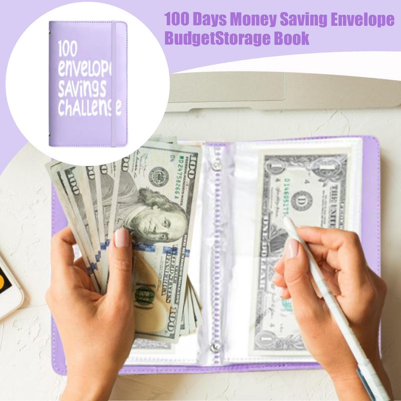 Envelope Money Saving Book Saving Budget Planner 100 Days Tracker Envelopes Planner Budget For Men Adults Home Women Daily