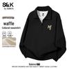 Baleno Men's S&K Waffle Knit Quarter-Zip Polo Sweatshirt