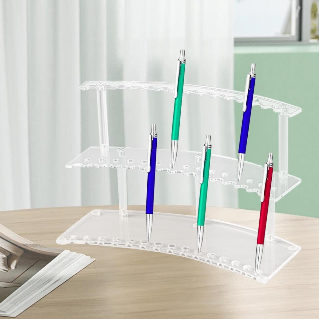 Pen Stand Organizer Multifunction Lightweight Sturdy Makeup Brush Rack Holder for Tabletop