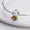 Boy and Girl Charms Enamel Prince Moon Girl Charm Beads Fit Fashion Style Bracelet DIY 925 Silver Jewellery Gift