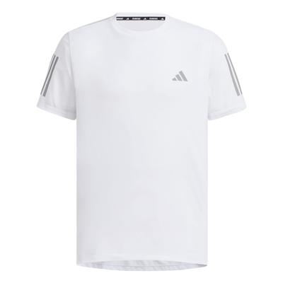 Own The Run Climacool Cooler Running Quick-Dry Breathable T-Shirt Men Tops White Dark-Silver-Gray JY6981