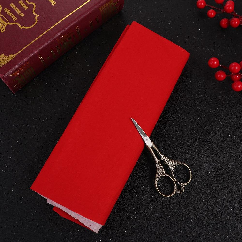 2PCS Chinese Style Blank Red Paper Rectangle Couplet Paper Red Envelope Calligraphy Paper  Wedding
