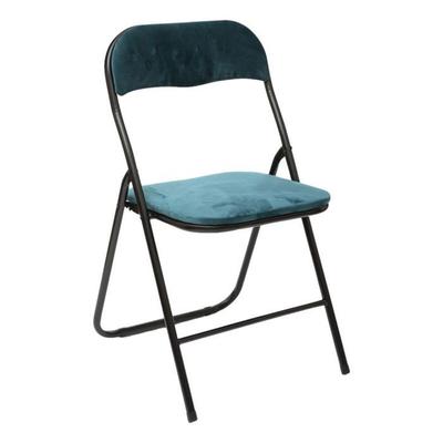 Klappstuhl aus Samt "Easy" Atmosphera - Blau