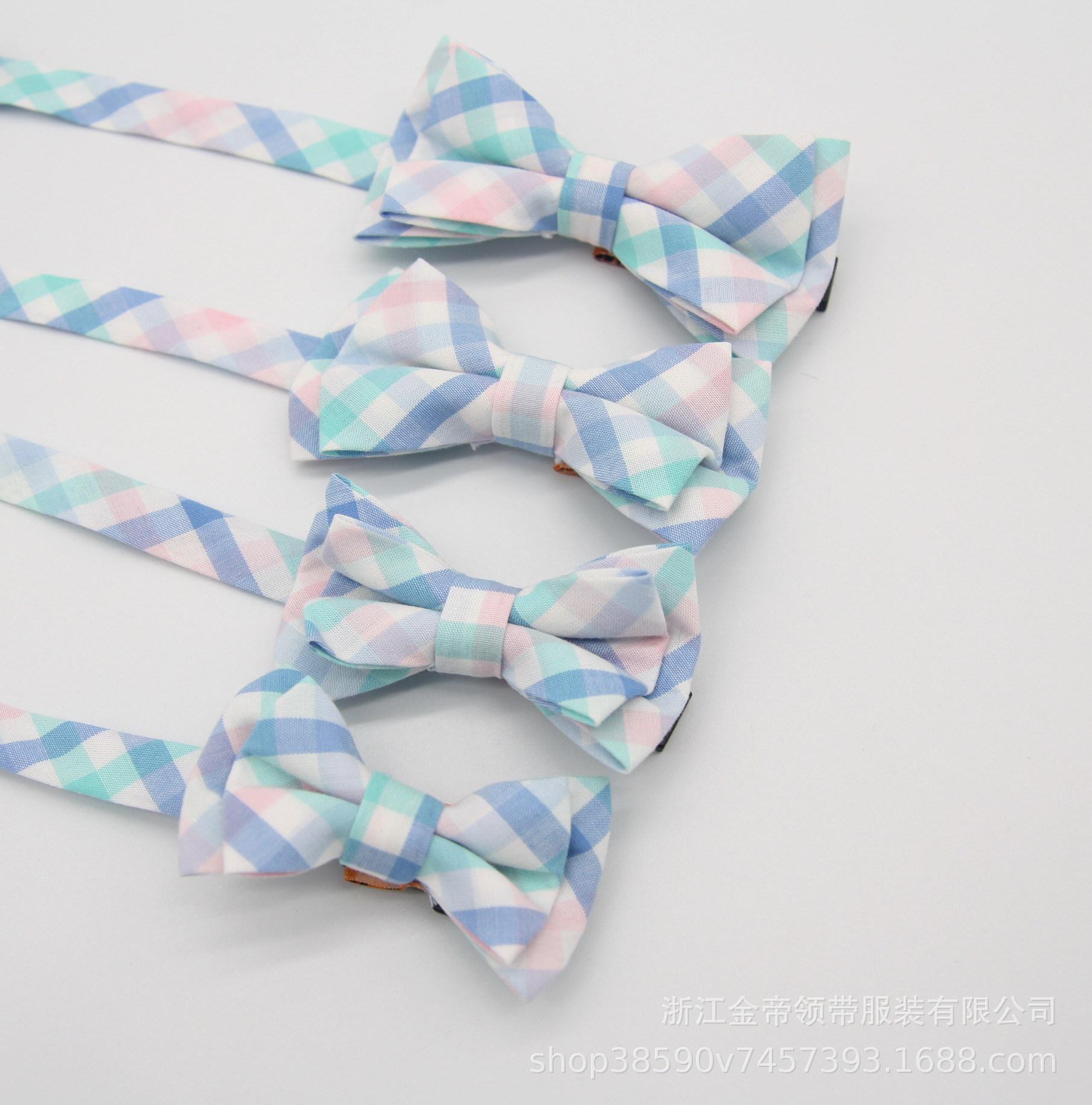 

Хлопок Красный Клетчатый Бант Аксессуары Синий Детский Галстук-бабочка Шотландские Аксессуары Галстук