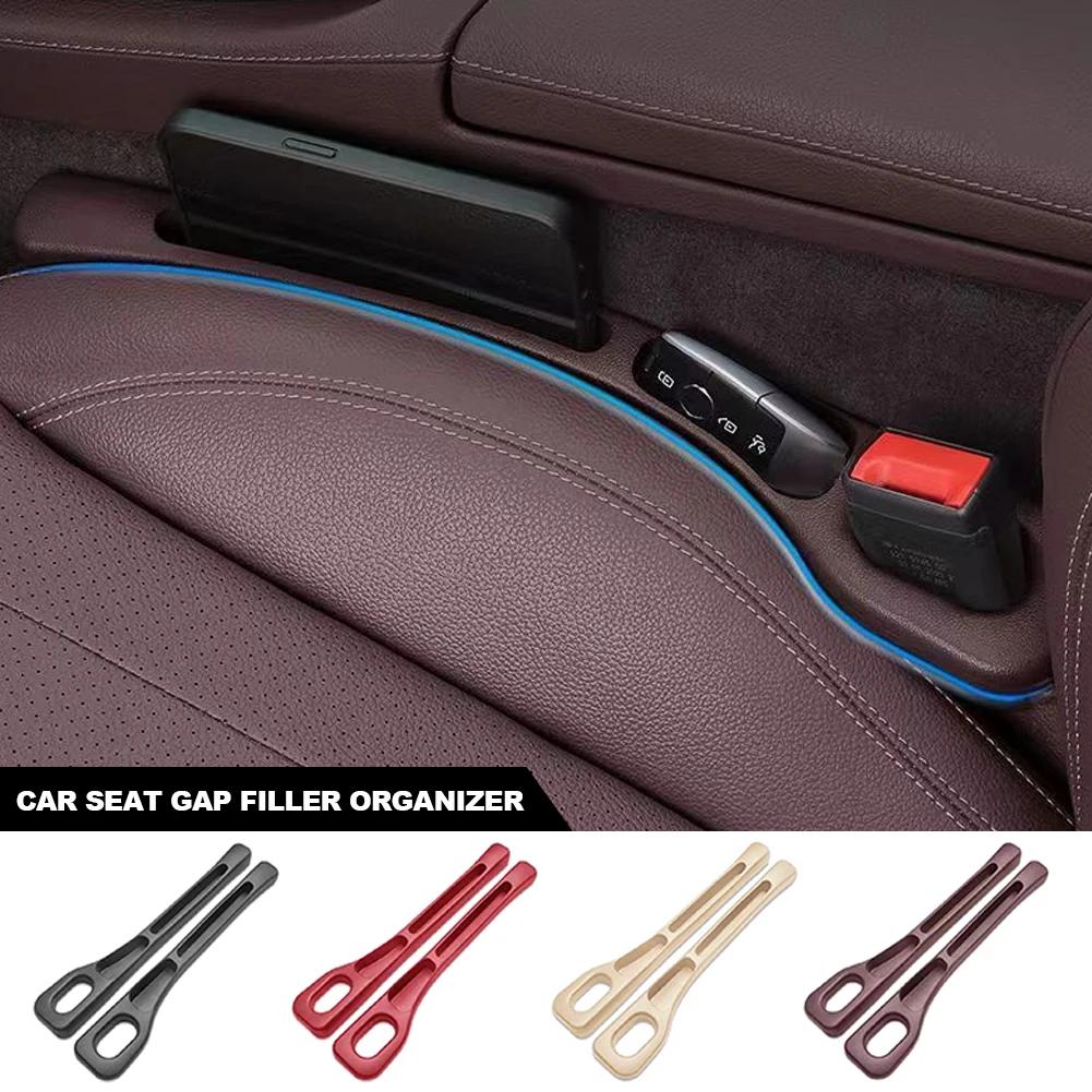 2PCS Car Seat Gap Plug Strip Side Seam Car Gap Filler Leak Proof Seat Gap Storage Organizer Interior Decoration Universal