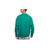 Men's Nike Lab Fleece Crew Solid Color Plush Stay Warm Sports Round Neck Pullover Green DA0318-340