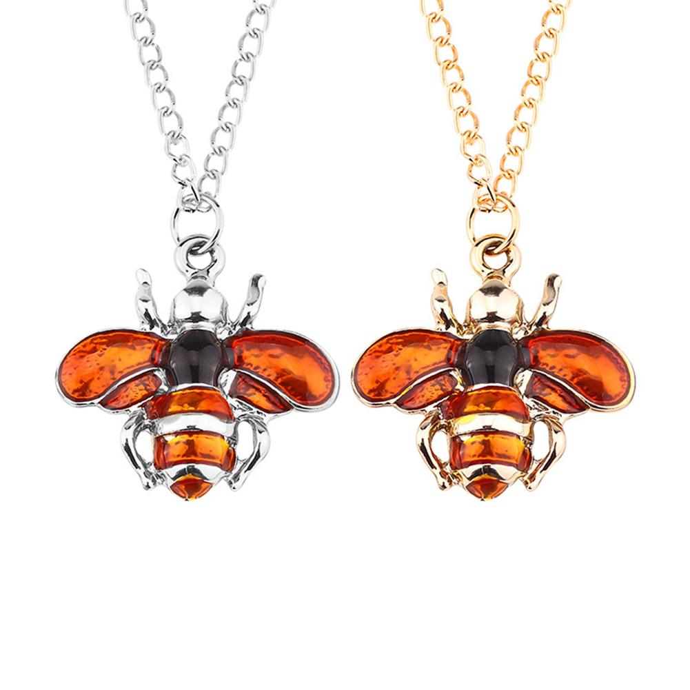 Fashion Creative Bee Necklace Cute All-match Pendant Necklace Christmas Gift