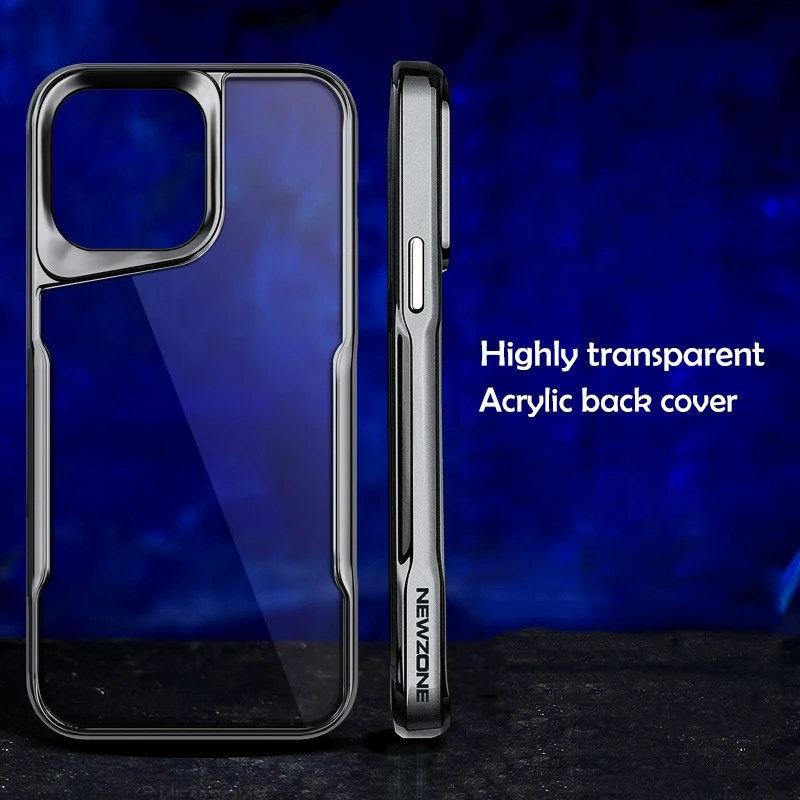 Luksusowa galwaniczna TPU miękka ramka etui na telefon iPhone 11 12 13 14 15 Pro Max odporna na wstrząsy powłoka akrylowa przezroczysta tylna okładka