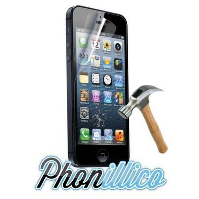 Screen Protector - PHONILLICO - iPhone 5 - Tempered Glass - Ultra Resistant - Transparent