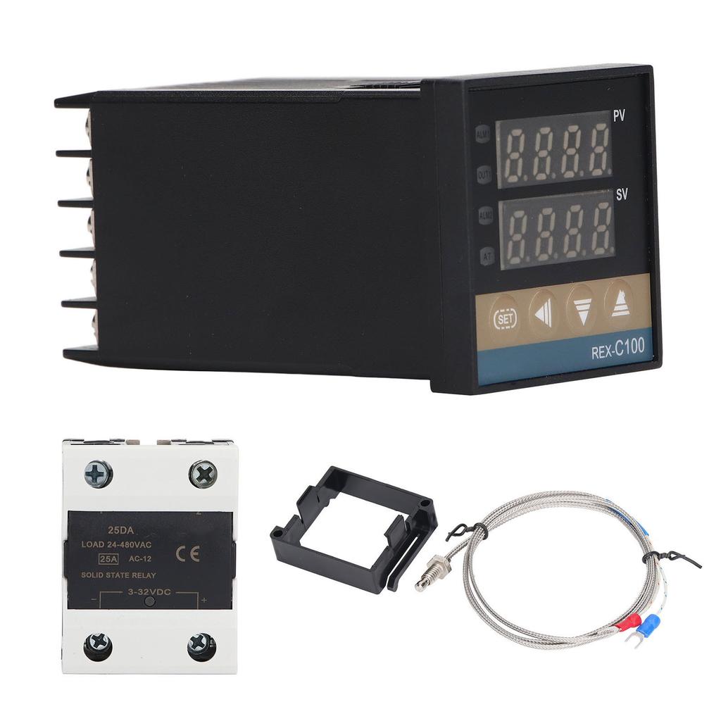 Digital PID Temperature Controller Set 3 Pieces 0‑400 Celsius  Temperature Controller Thermocouple Relay Module Set