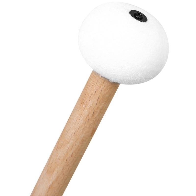Double Side Practical Wood and Felt Drumsticks Standard Providing Experience Suitable for Drummers Stage Performances