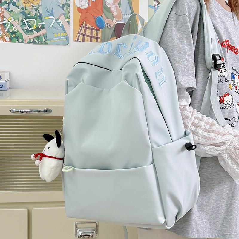 Schoolbag Backpack Large Capacity Junior High School Student School Bag Versatile New Men's and Women's College Students Short Trip Backpack School