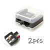 Fashion Cosmetic Pencil Sharpener 2 Holes Eyebrow Sharpener  For Eyebrow Lip Liner Eyeliner Pencil