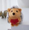 30pcs/lot 10cm New Cute Love Hedgehog Plush toys Pendant Adorable Hedgehog Cross-border Doll Keychain