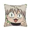 Anime Killua Zoldyck Pillow Cover Kawaii Pillow Case For Living Room Bed Chair Soft Pillowcases Birthday Present
