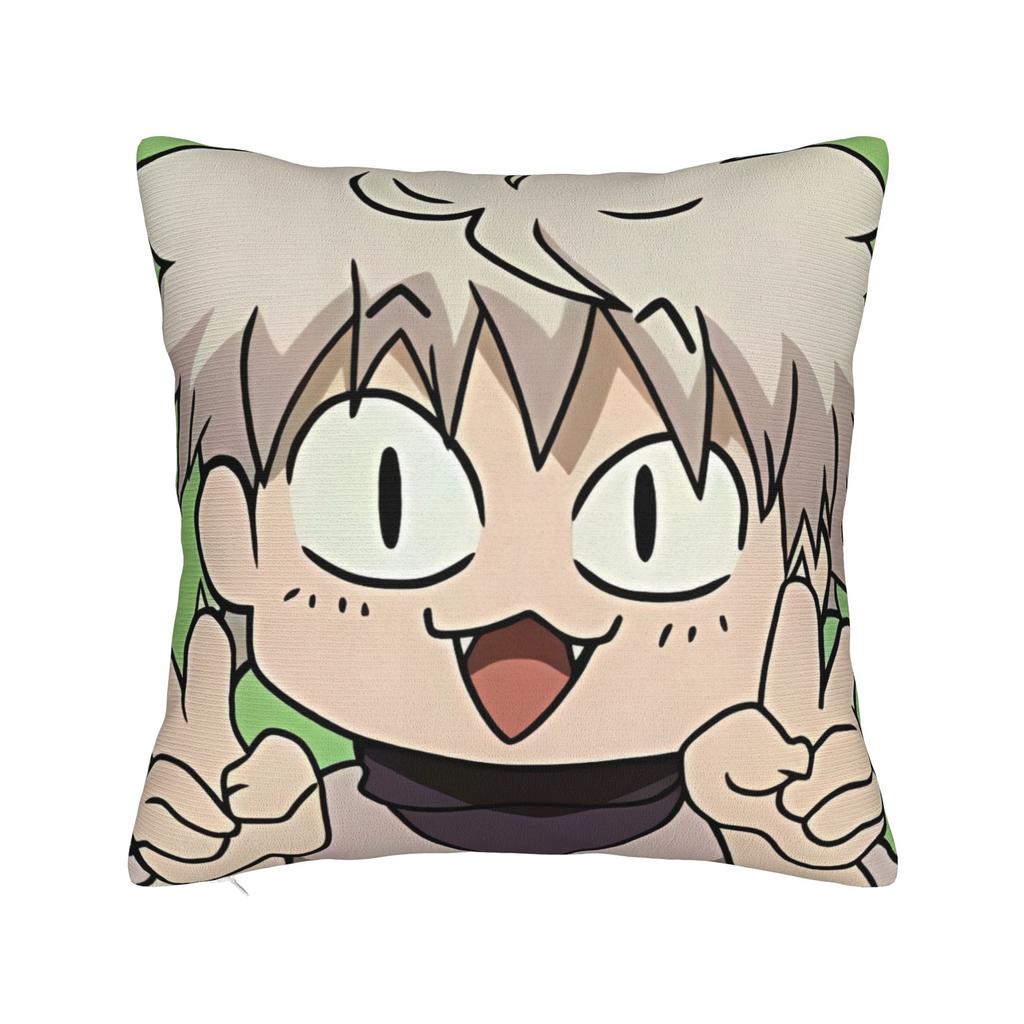 Anime Killua Zoldyck Pillow Cover Kawaii Pillow Case For Living Room Bed Chair Soft Pillowcases Birthday Present