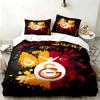 Galatasaray 3-teiliges Set Perfekt für das Schlafzimmer Gemütliches Bettwäsche-Set enthält einen Bettbezug und zwei Kissenbezüge Ideales Geburtstags- oder Weihnachtsgeschenk