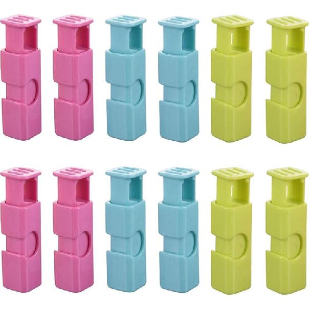 Clips for Bread Bags Good Grips Bag Used for Bread, Rice, Nuts, Beans, Dried Fruit, Frozen Foods Bag and More (Medium 12P)