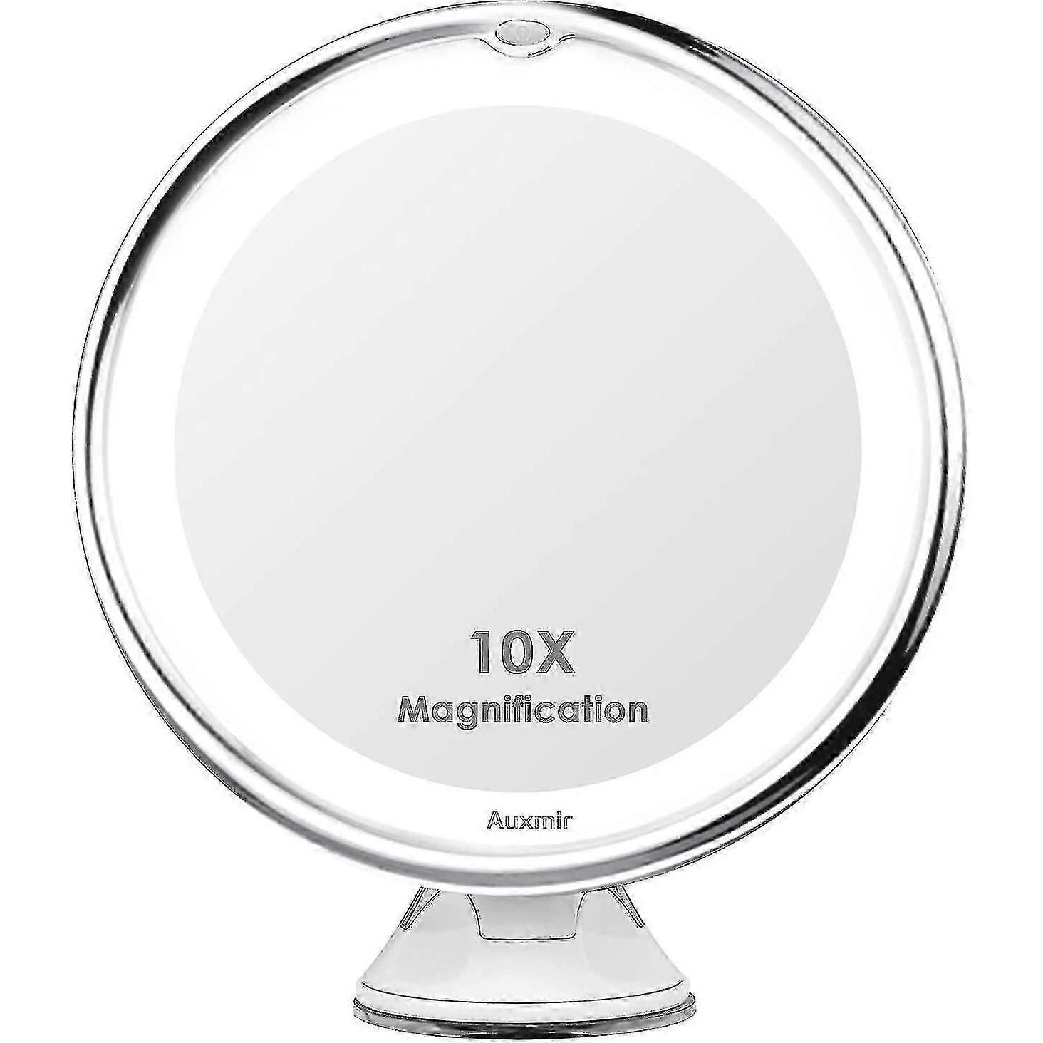 10x Magnifying Mirror, Travel Led Lighted