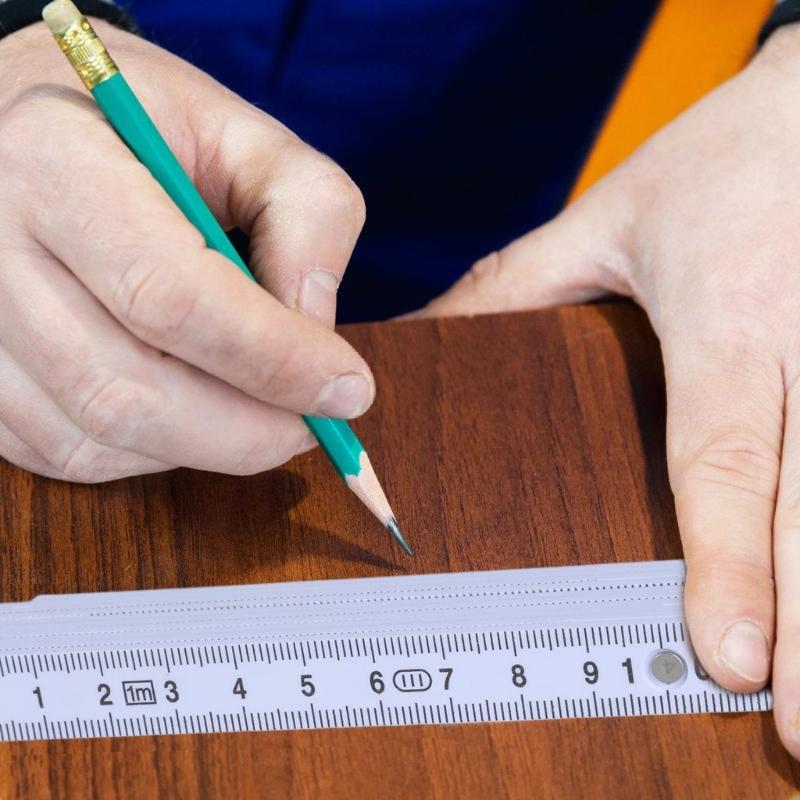 1 Meter Foldable Ruler Plastic Small  Designs Foldable Measuring Stick Clear Scale for Easy Storage in tool boxes  or Pocket