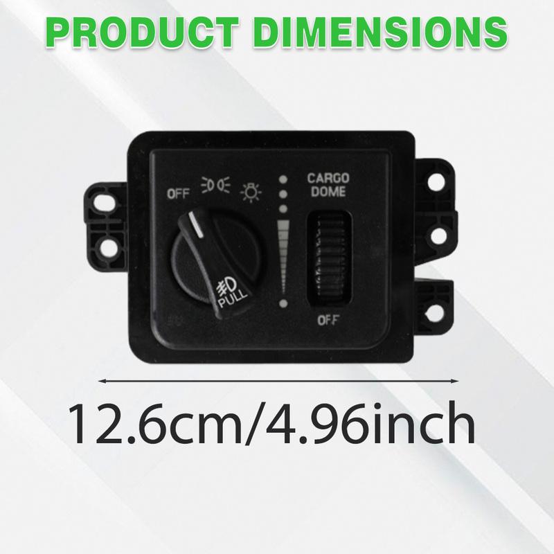 Black 56045537AB Headlight Fog Light Control Switch for Dodge Ram 1500/2500/3500 Pickup 2002-2005 Headlight Control Switch