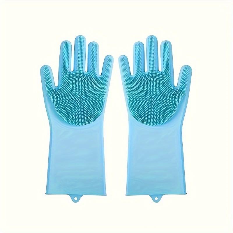 2-in-1 Pet Dog Bath Gloves Pet Silicone Bath Massage Brush Dog Rubbing Bath Supplies