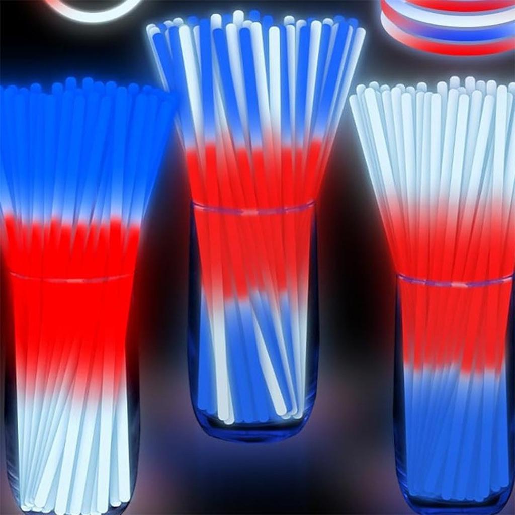 100pcs Glow Stick Night Light Props For Gatherings Festival Birthday Party Concert Cheering Props Wrist Decoration