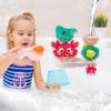 Suction Bath Toy for Kids, Interactive Water Play Toy In Red, Shower and Swimming Pool Entertainment Tool