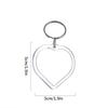 5/50Pcs Transparent Photo Frame Keychain Tassels Snap-In Custom Insert Photo Acrylic Blank Keyring Clear Blank Picture Pendant