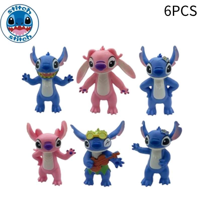 6-pack Of Sturdy 8cm Stidi Figure Toys For Cake Decoration 150g Plastic Material