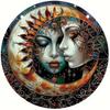 OrientalAura 1pc Yin Yang Bagua Aluminum Sign - 8 Inch Round HD Printed Metal Decor - Weather Resistant for Home