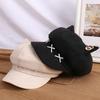 Cat Ear Winter Hat Warm Octagonal Hat Cute Beret Cap  Women