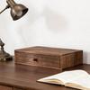 Natural Wood Desk Organizers With Spacious Compartments For Stationery And Cosmetics