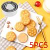 5Pcs Graduated Sizes Biscuit Mold Set Round Pastry Baking Circle Ring Dumpling Skin Cutters  Baking