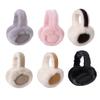 Winter Earmuff for Women Girls Foldable Fluffy Ear Warmer Soft Faux Fur Warm Ear Cover for Cold Weather Outdoors
