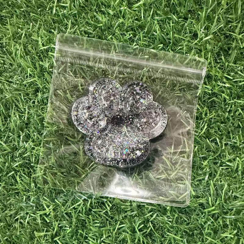Sequin Aurora Cat Paw Squishy Stress Relief Toy