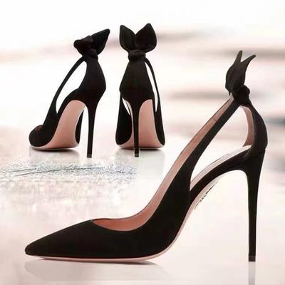 Nuove scarpe da donna con tacco alto in pelle scamosciata, scarpe da ufficio alla moda, scarpe da festa con tacco a spillo, comode scarpe da donna