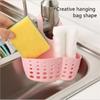 Sink Storage Holder Home Storage Drain Basket Kitchen Sink Holder Adjustable Soap Sponge Hanging Drain Basket Bag