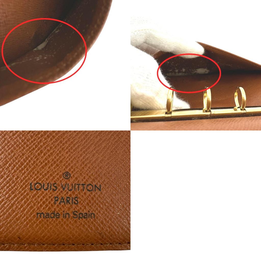 LOUIS VUITTON Monogram Agenda PM R20005 Notebook cover Monogram canvas Brown Used