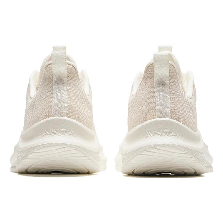 New Anta Slip Resistant Waterproof And Breathable Lightweight Low Top Running Shoes Men's Beige 912425509-1