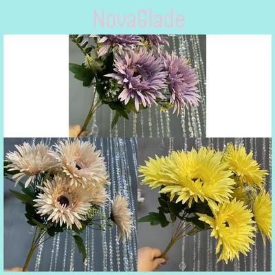 Realistic Artificial Fuchsia Flower Bouquet For Home Decor And Photography Props