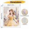 disney belle princess castle digital oil painting hand painting kit diy home decoration