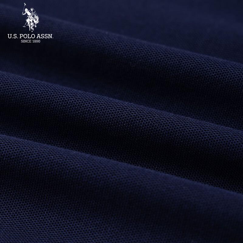 U.S. Polo Assn. Damen Maxikleid mit Kapuze und Polokragen