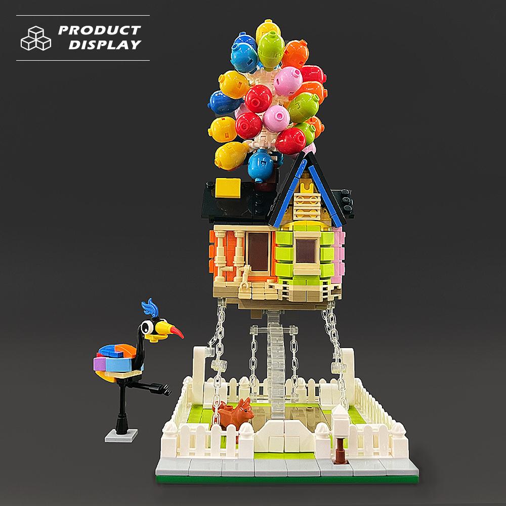 Street View Flying House Worldwide Building Blocks MOC Creative Expert City Model Series Bricks Classic Film Toys For Kids Gifts