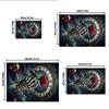 "Timeless Beauty: Gothic Skeleton Hand Holding Red Rose Wall Art Print"Office Mat Home Decor Office Desk Chair Carpet for office ph84