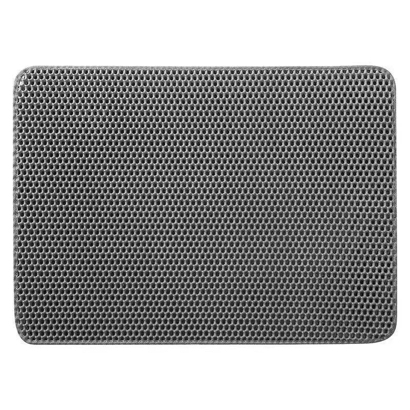 Extra Large Double-Layer Cat Litter Mat: Anti-Tracking, Anti-Splash, Leak-Resistant.